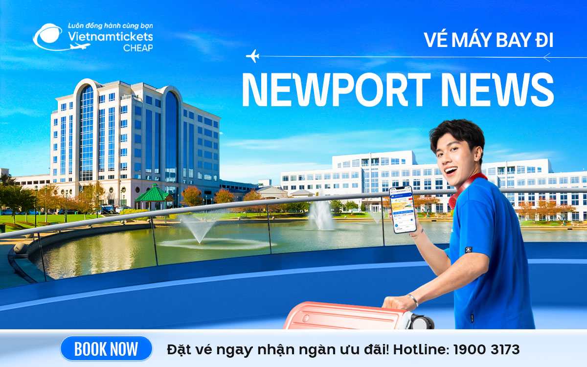 ve may bay di newport news