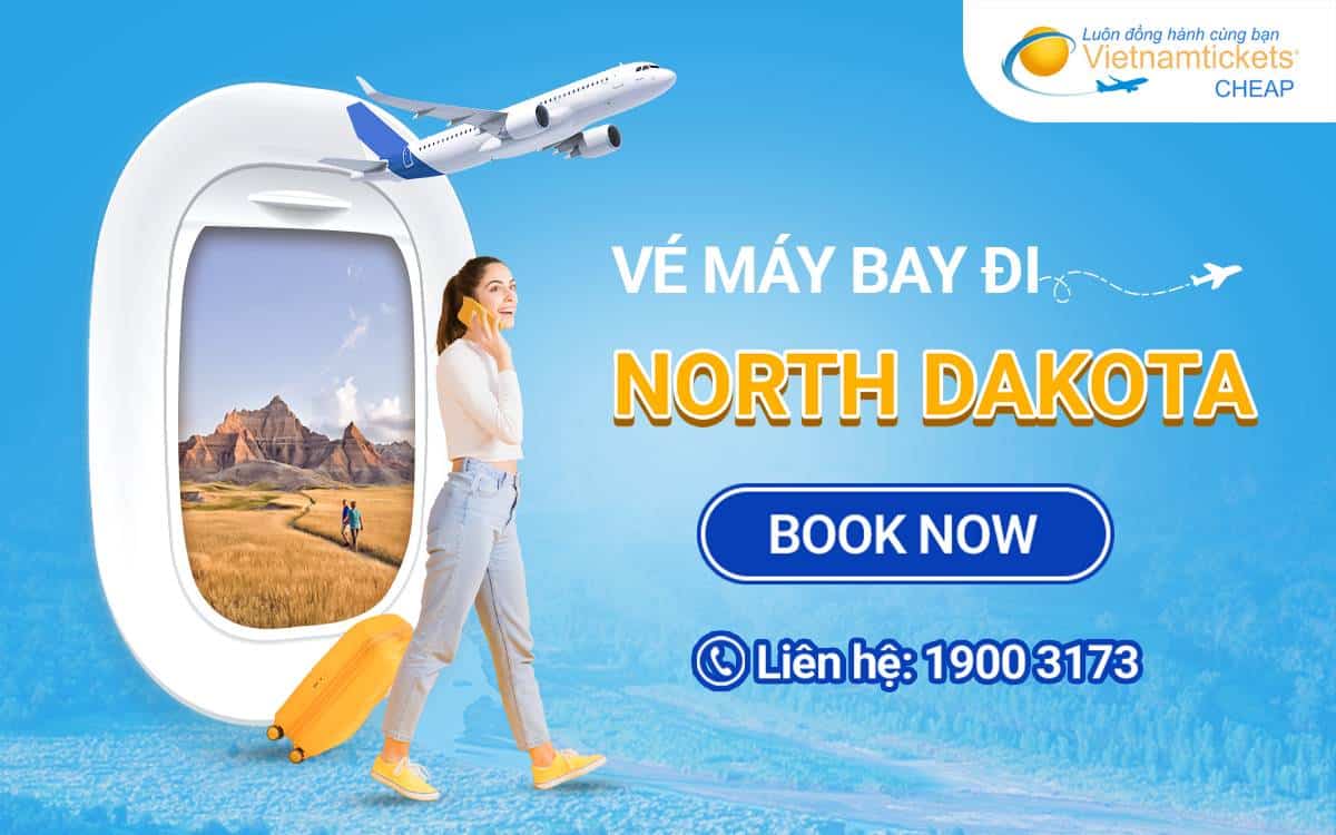 Vé máy bay đi North Dakota