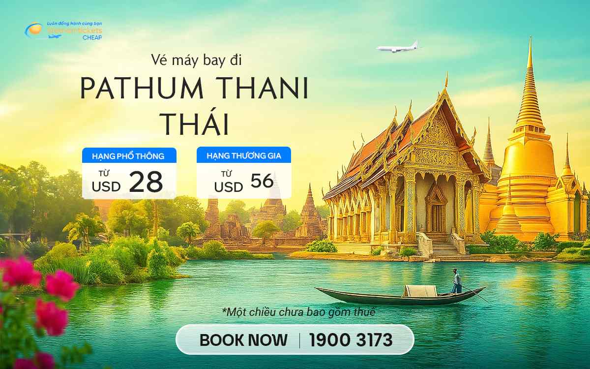 ve may bay di pathum thani