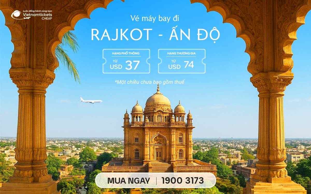 ve may bay di rajkot