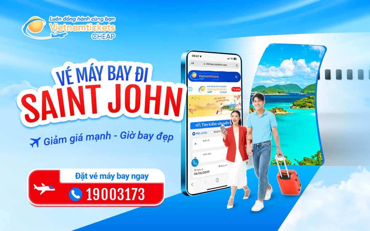 Vé máy bay đi Saint John