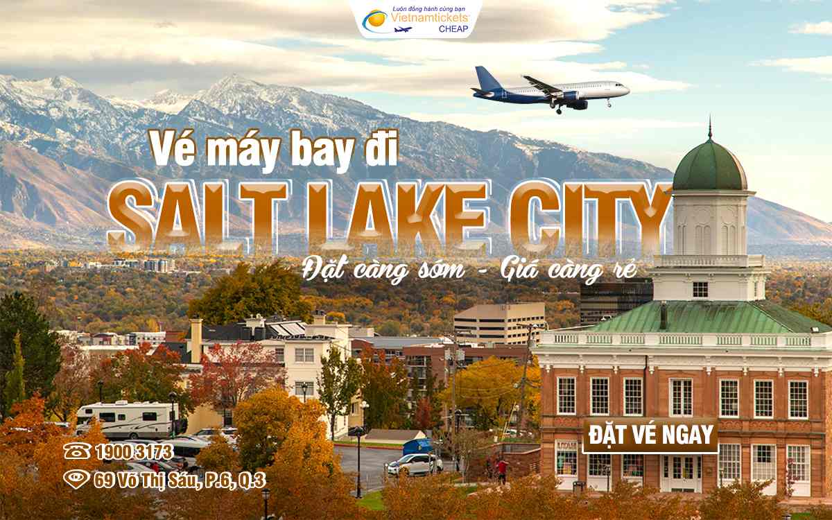 Vé máy bay đi Salt Lake City