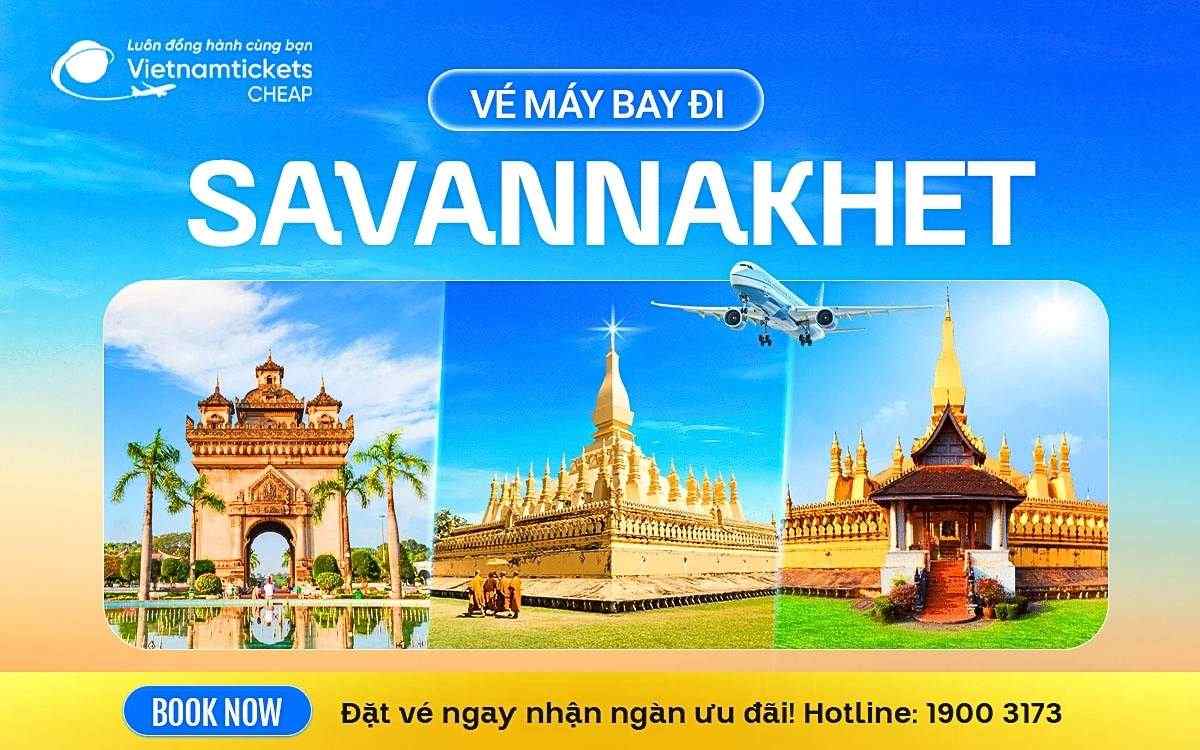 ve may bay di savannakhet