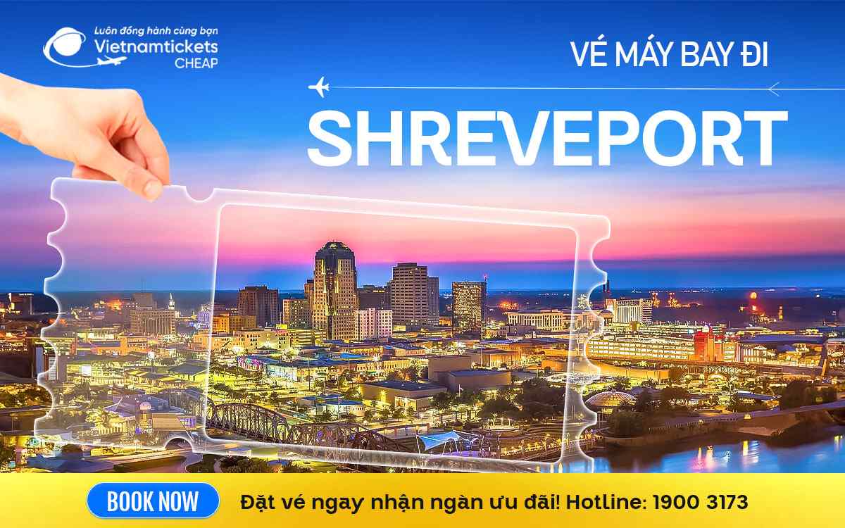 ve may bay di shreveport