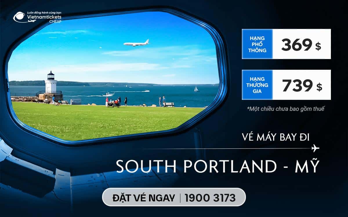 ve may bay di south portland
