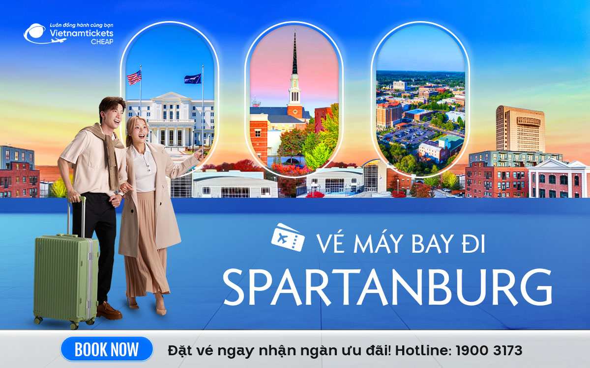 ve may bay di spartanburg
