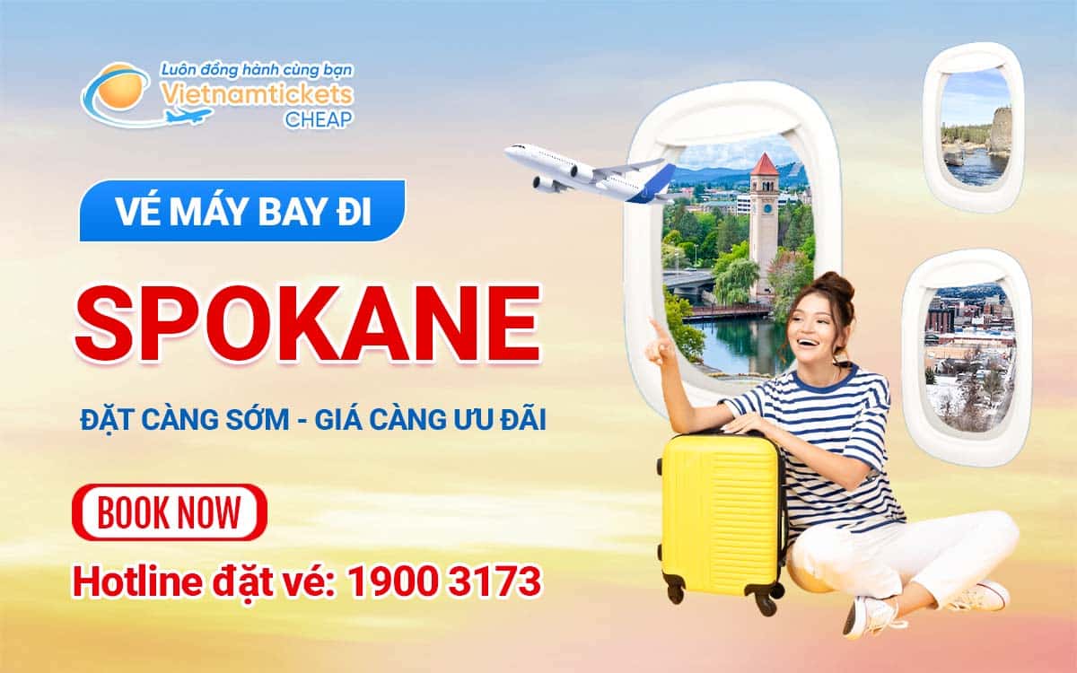 Vé máy bay đi Spokane