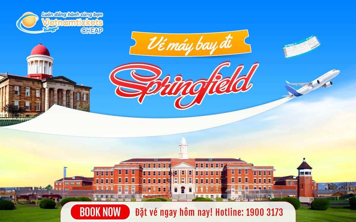 vé máy bay đi Springfield