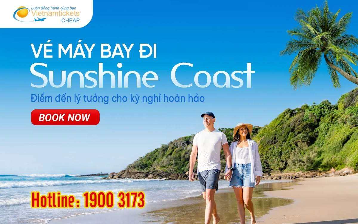 vé máy bay đi Sunshine Coast