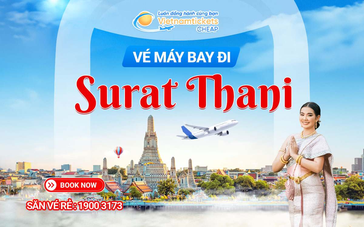 vé máy bay đi Surat Thani