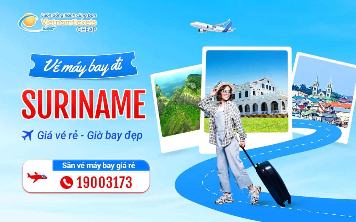 vé máy bay đi Suriname