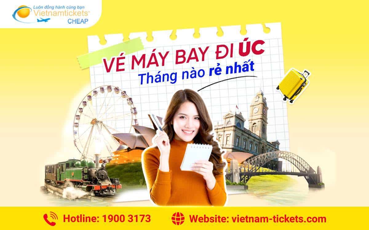 Vé máy bay đi Úc tháng nào rẻ nhất