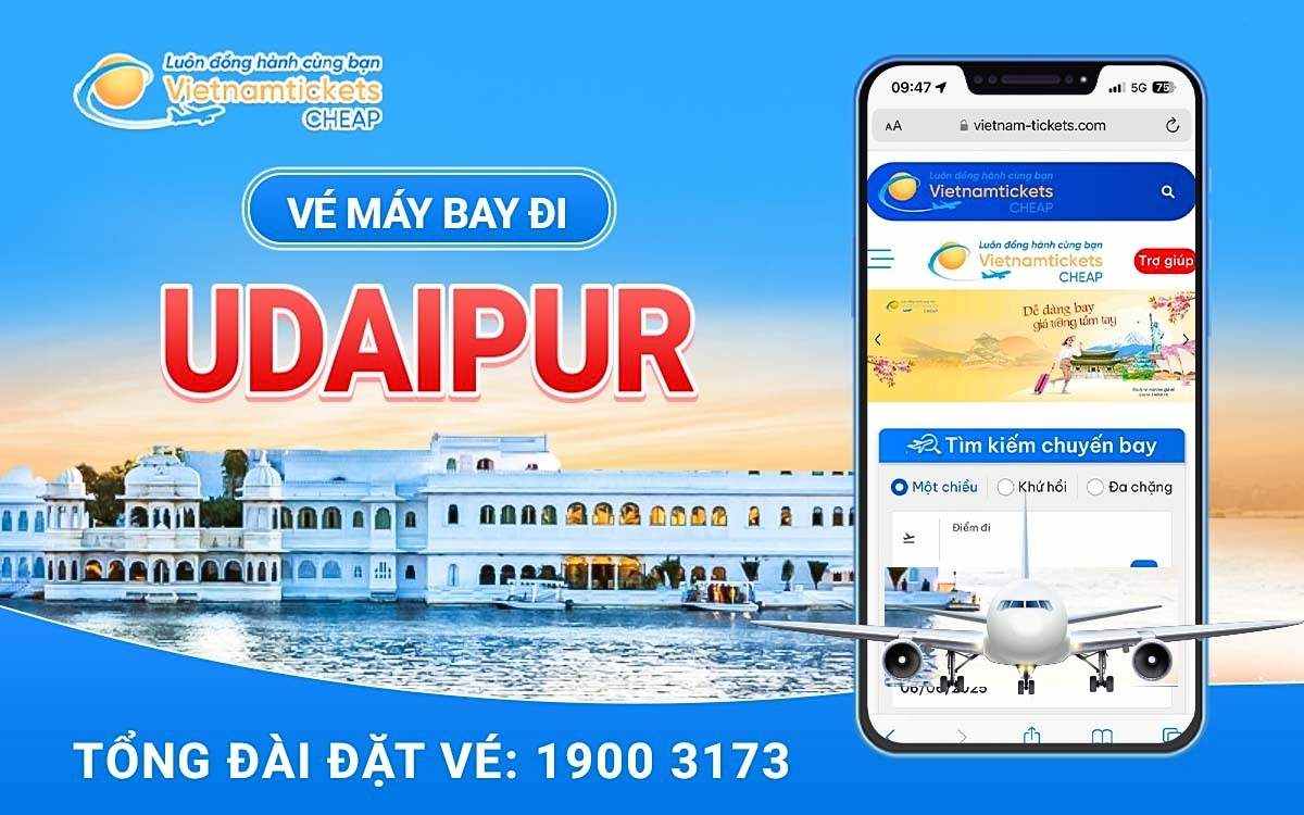 ve may bay di udaipur
