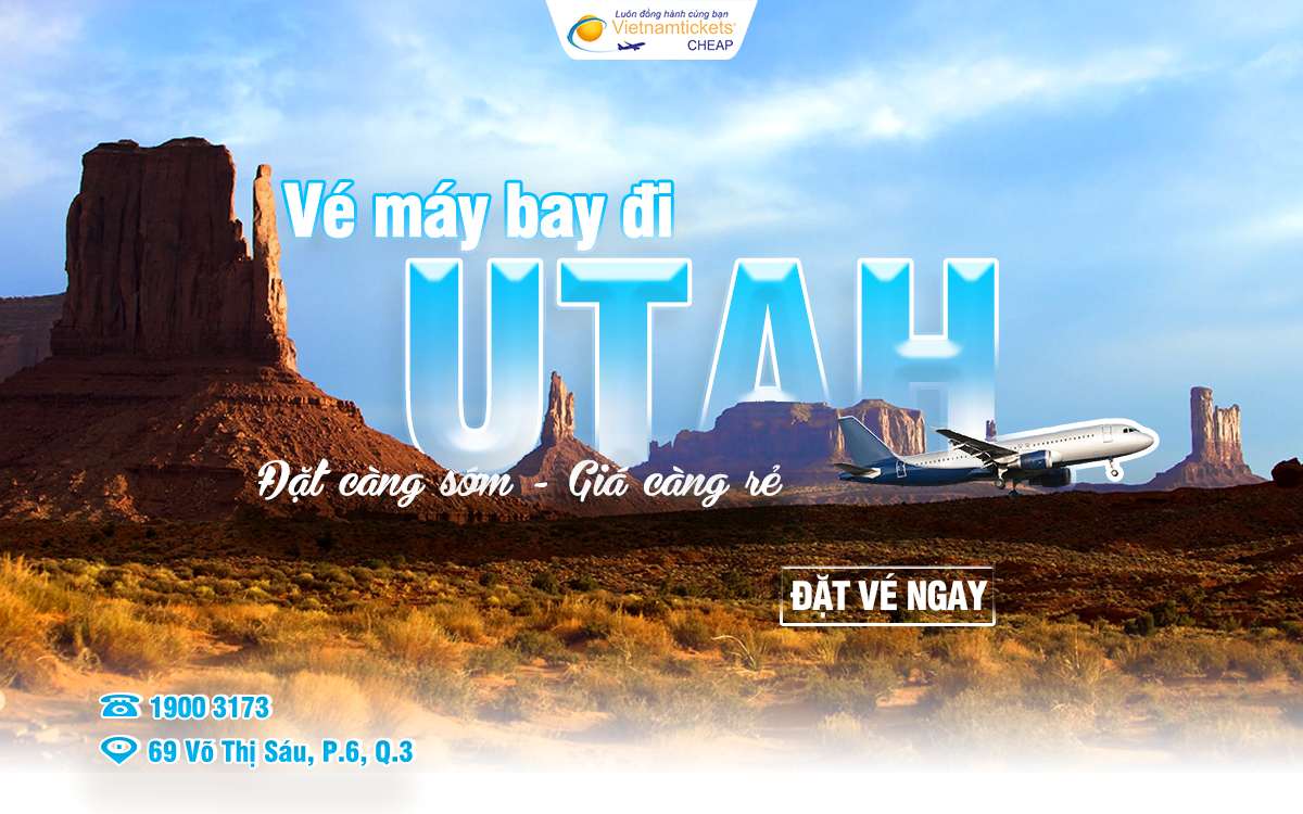Vé máy bay đi Utah