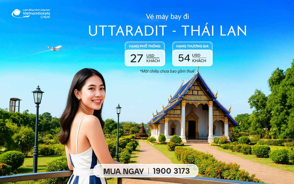 ve may bay di uttaradit