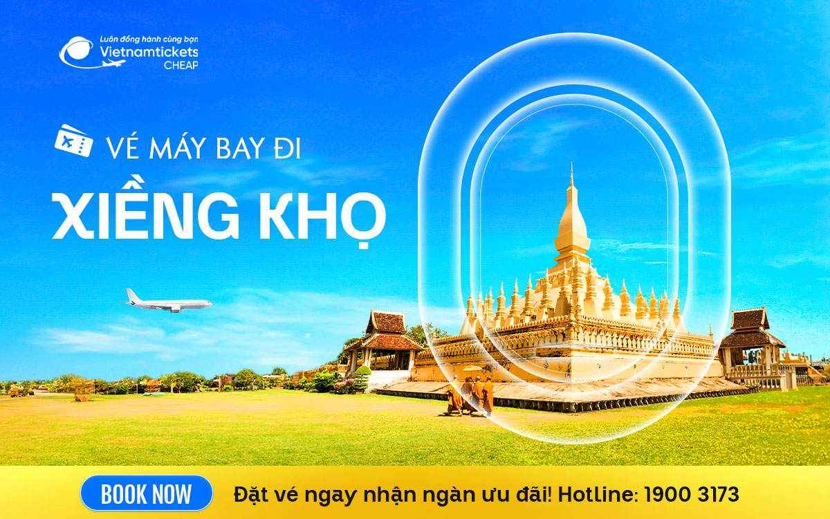 ve may bay di xieng kho