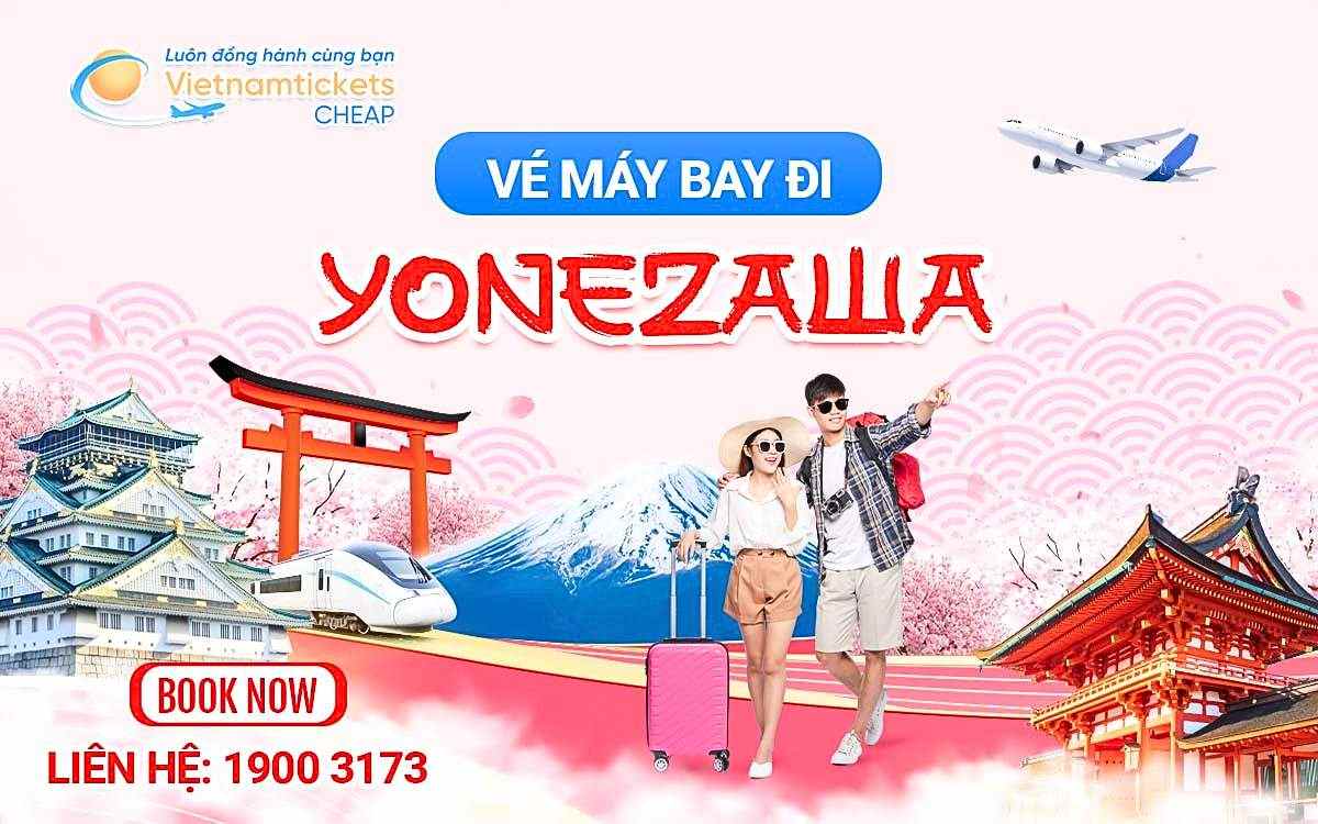 vé máy bay đi Yonezawa