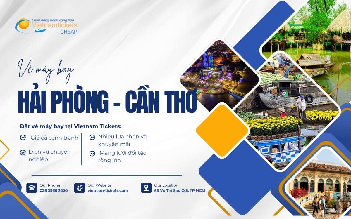 vé máy bay Hải Phòng Cần Thơ