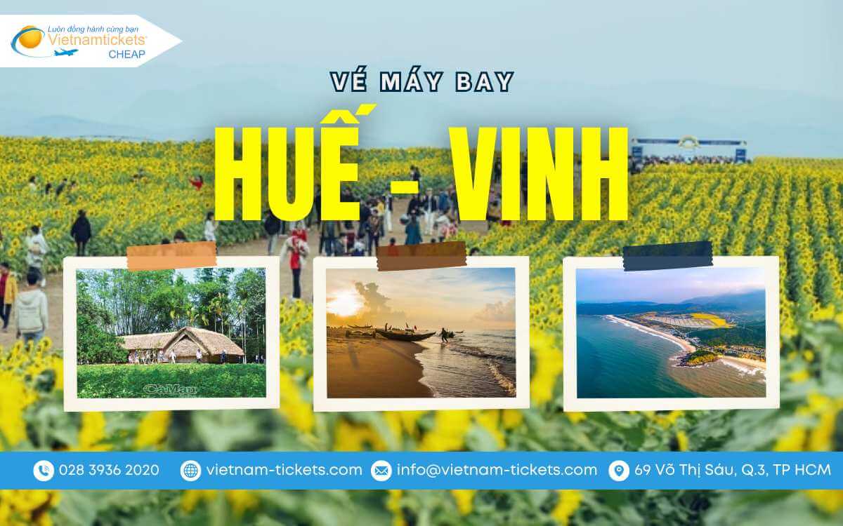 Vé máy bay Huế Vinh