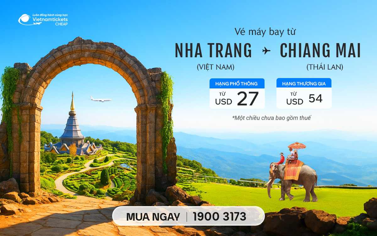 ve may bay nha trang chiang mai