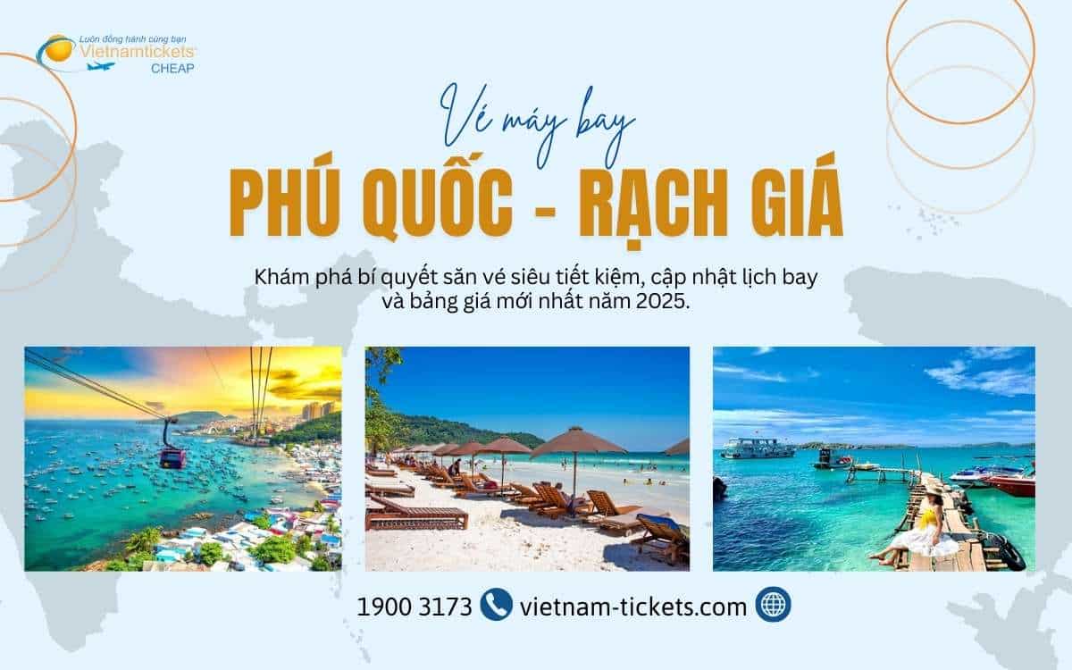 vé máy bay Phú Quốc Rạch Giá