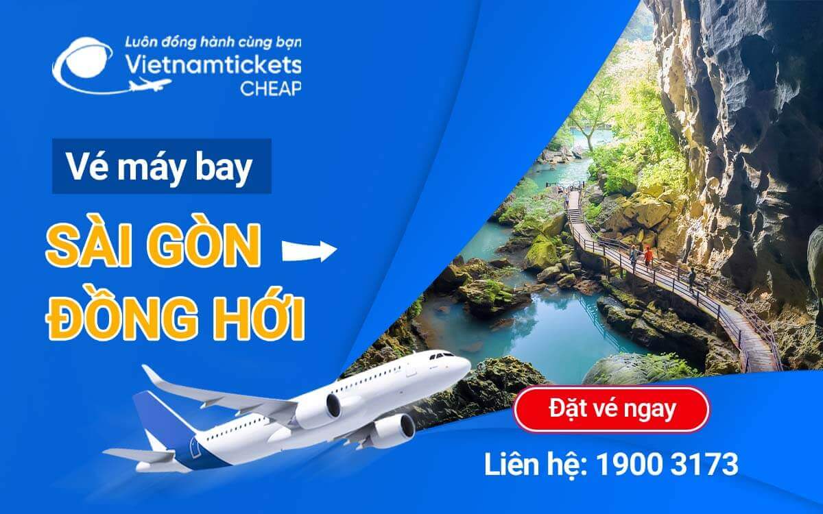 vé máy bay Sài Gòn Đồng Hới