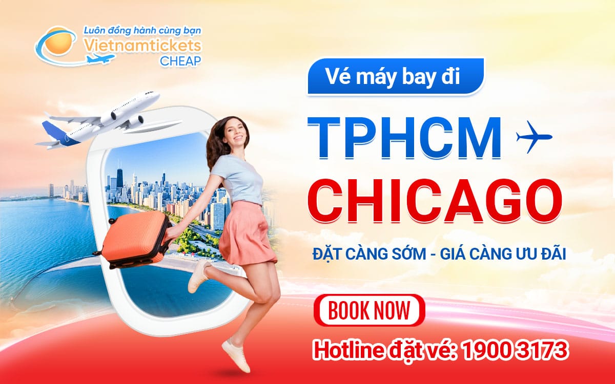 Vé máy bay TPHCM Chicago