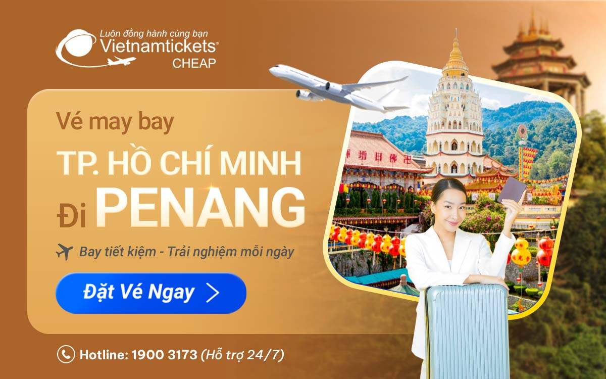 vé máy bay TPHCM đi Penang