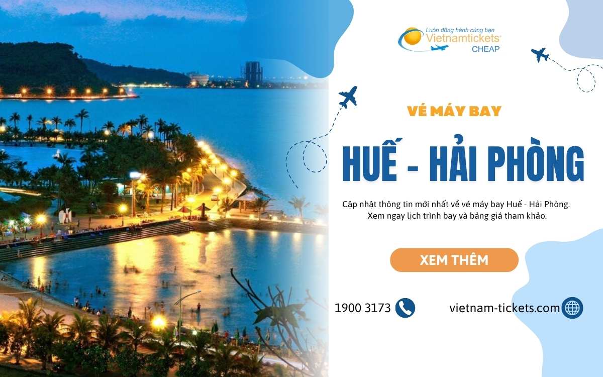 Vé máy bay từ Huế đi Hải Phòng
