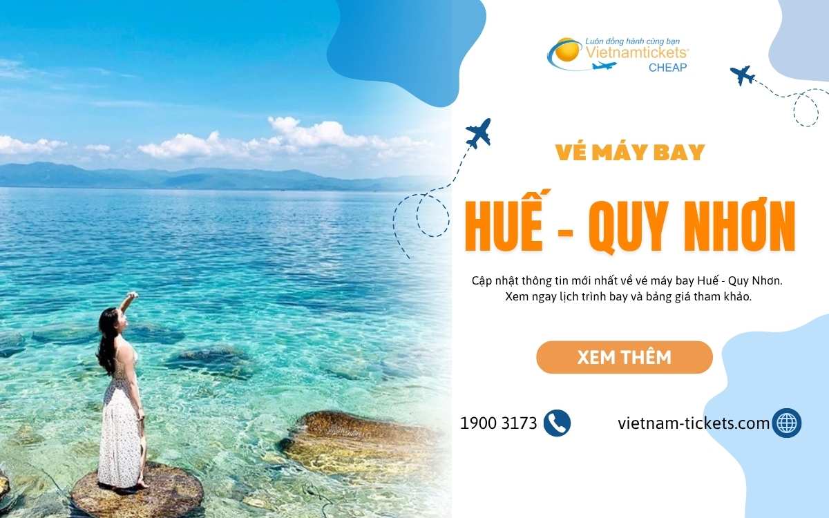 Vé máy bay từ Huế đi Quy Nhơn