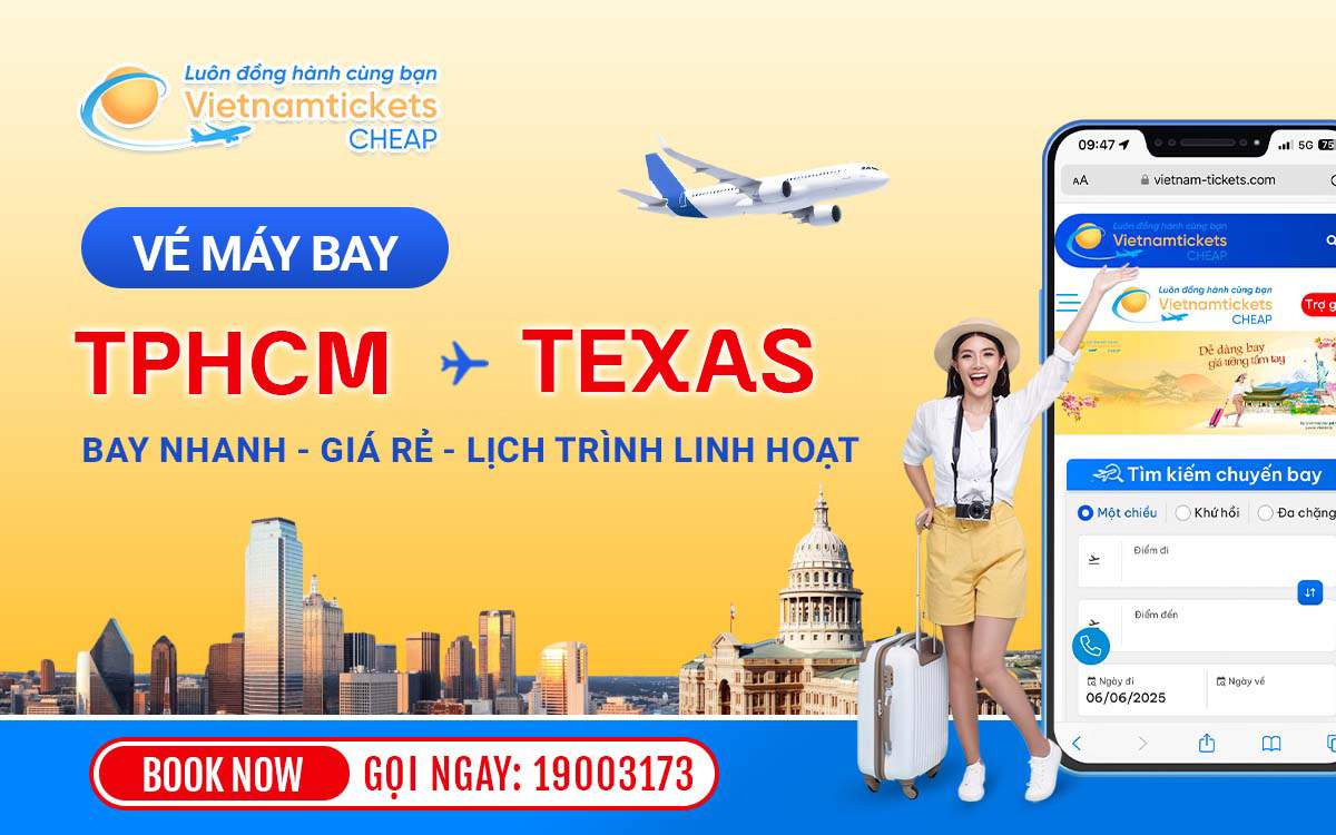 ve may bay tu tphcm di