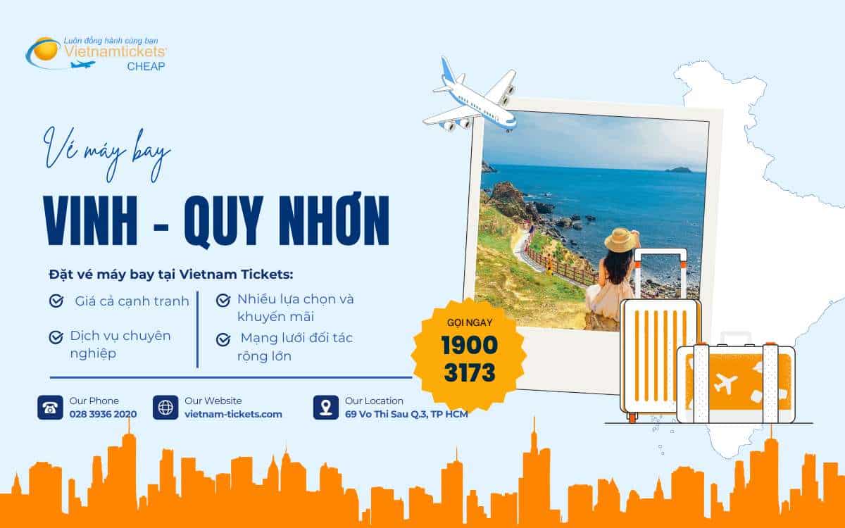 vé máy bay Vinh Quy Nhơn